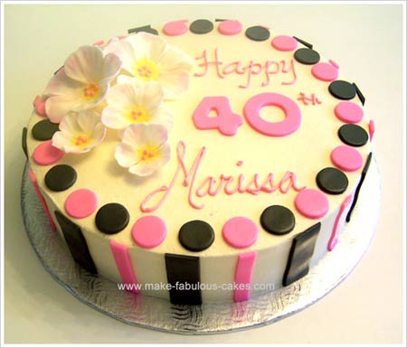 Louis Vuitton 40th birthday cake