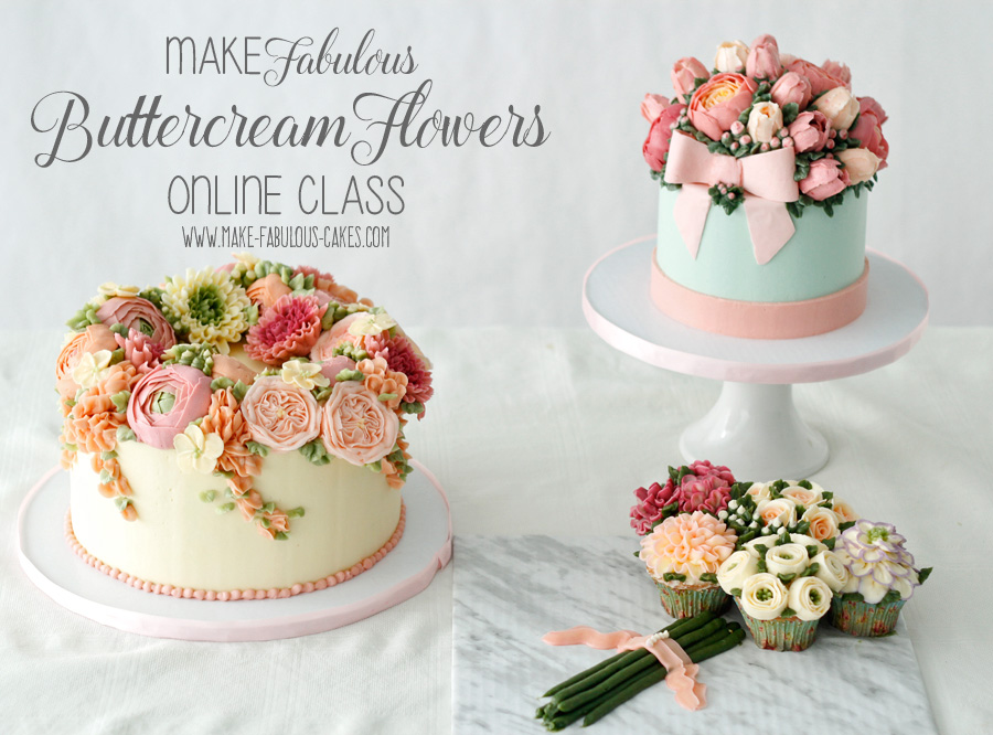 Buttercream Floral Cakes — Rose Vanilla