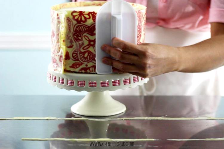 Simple Cake Decorating Tutorial(How to use Acetate wrap on Cakes) 