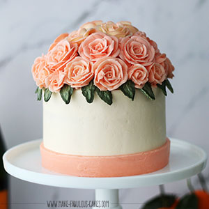 Designer Flower Cake - DP Saini Florist