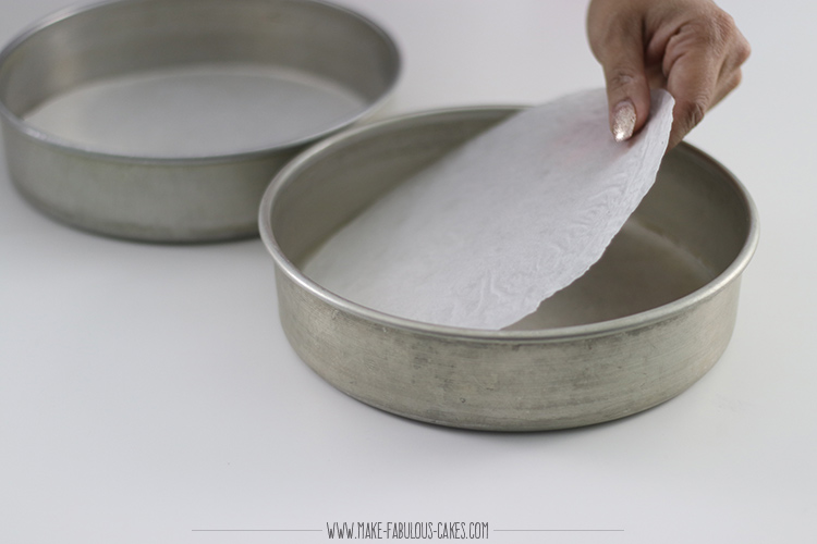 cake baking tip: line pans with parhment paper