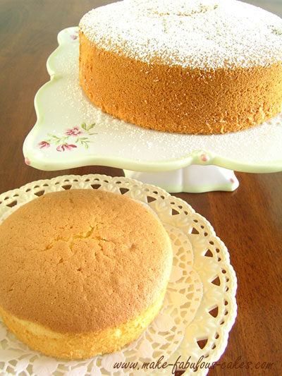 How to Prevent a Collapsed Chiffon Cake - FoodCrumbles