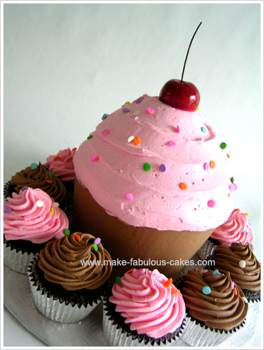 Chocolate Giant Cupcake Recipe | Baking, Recipes and Tutorials - The Pink  Whisk