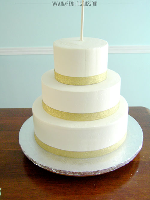 how to draw a wedding cake step by step