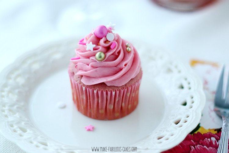 Rosé Champagne cupcakes