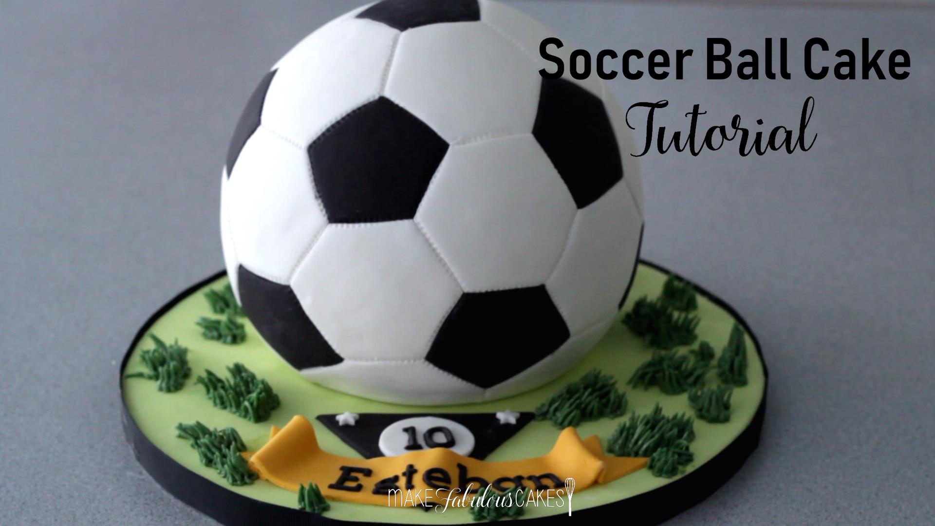 Birthday Cakes Soccer Ball Cake Tutorial