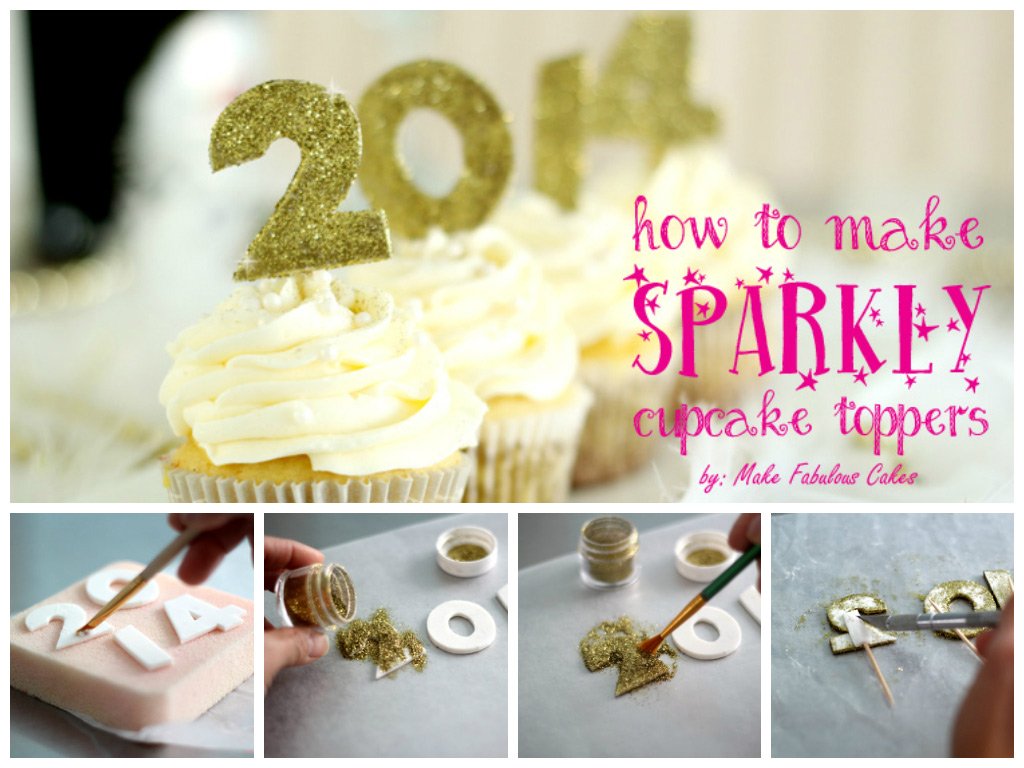 Sparkly Cupcake Topper