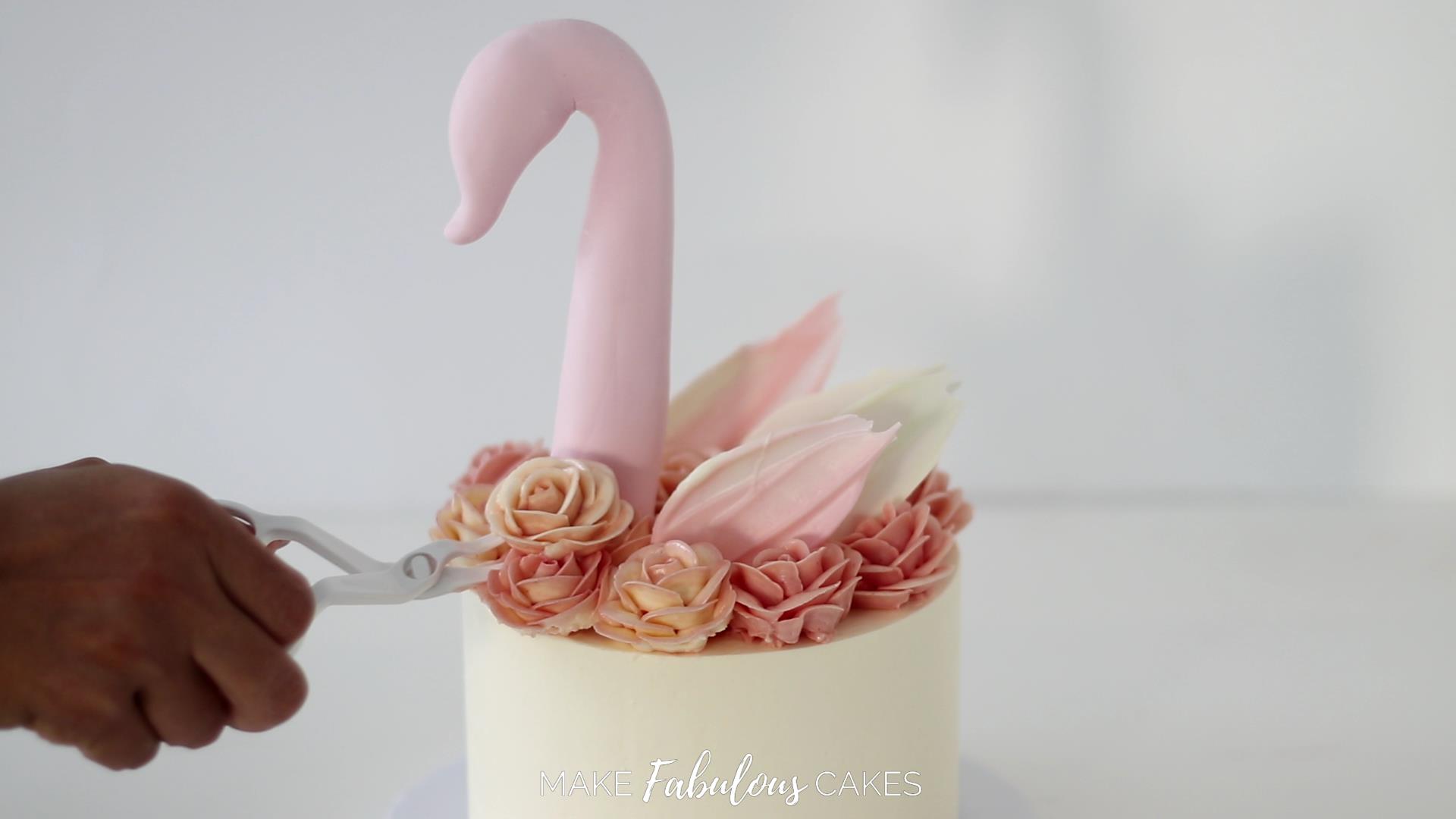 swan cake