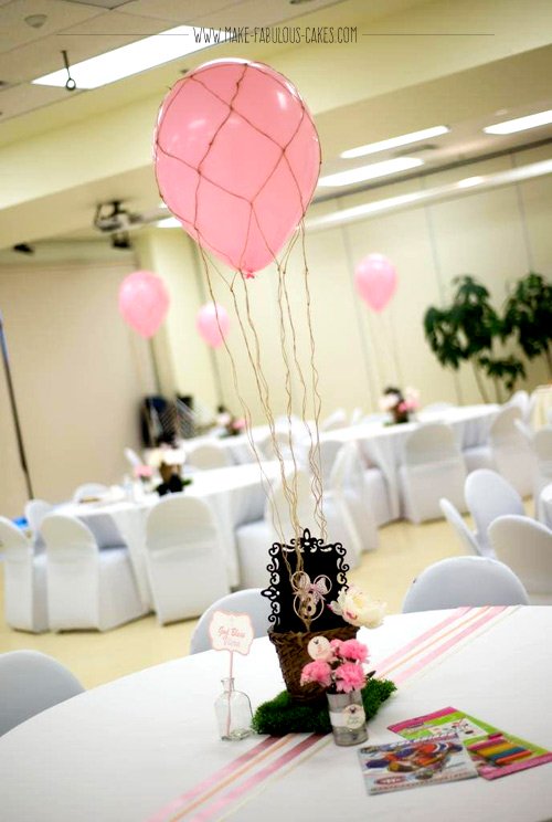 hot air balloon centerpiece