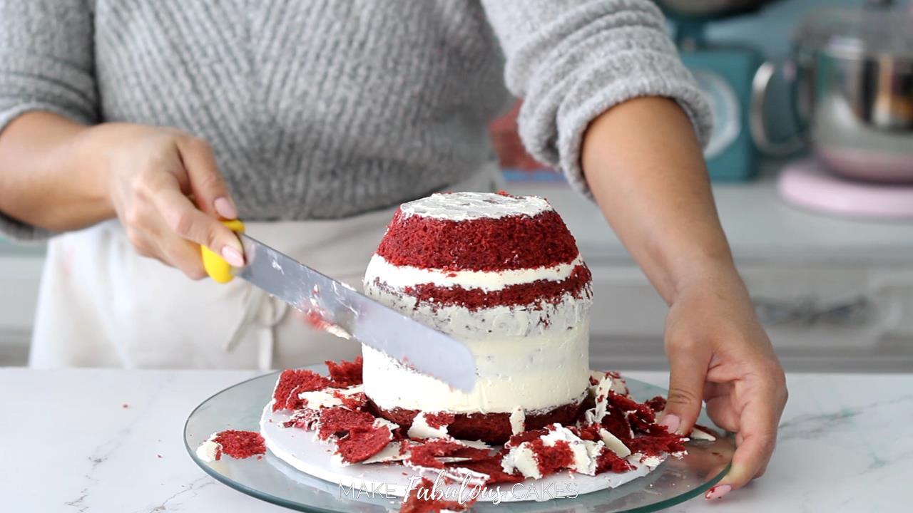 carving mushroom cake base