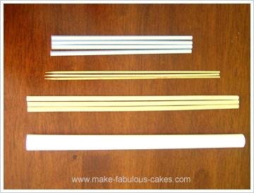 16 Inch - Easy Cut Cake Dowels | Dowels for Cake Support